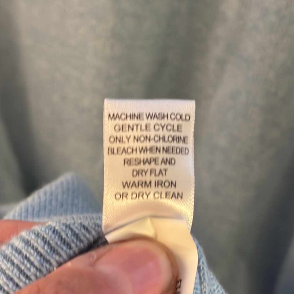 Light blue cotton/cashmere sweater, XL - Picture 7 of 7